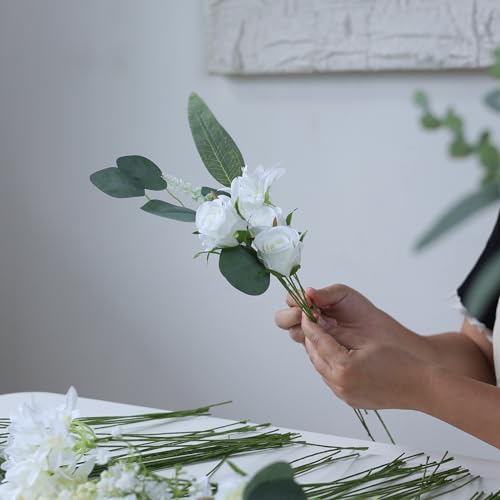 Vierena 106-PJIAN-F Artificial Greenery Stems Box Set(Pack Of 75Pcs) With 8 Kinds Of Faux Plants And Fake Flowers thumb #6