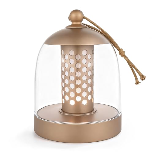 CHULEIBACUI Touch Night Light with Dimmable & Adjustable Color Temperature, USB Rechargeable Portable Bedside Lamp for Bedroom Living Room Baby Nursery – 9 Hour Long Battery Life (Rosegold)