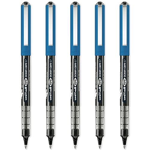 Stylo roller uni-ball Eye Ocean Care UB-157ROP noir pointe fine 0.7mm lot de 5