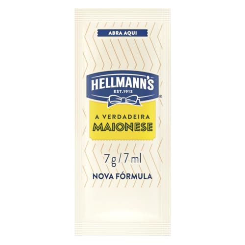 Hellmann's Maionese Sachê 7g Caixa com 168 Unidades Hellmann's Maionese Sachê 7g Caixa com 168 Unidades