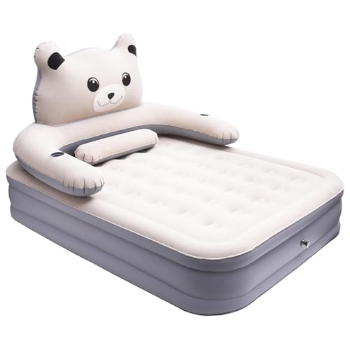 Inflatable Mattress Twin Size,Quick Inflation Deflation Camp Mattress Pad - Comfort Inflatable Bed, High Blow up Airbed for Home, Camping, Picnic