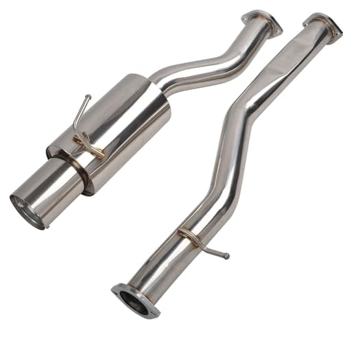 Stainless Steel Cat-Back Exhaust Kit For Nissan 350Z 2003-2008, For Infinti G35 (Requires Extention Pipe) 2003 2004 2005 2006 2007 2008 - Image 3