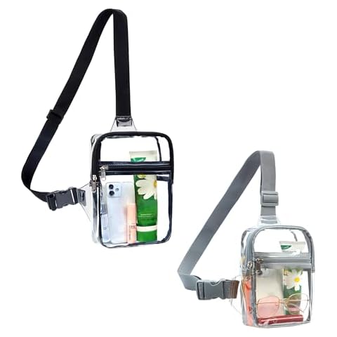 gdbis Clear Sling Bag, Heavy Duty Clear Purse Fanny Packs, Cute Chest Crossbody Backpack for Women Cover