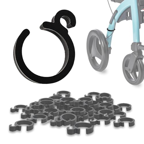 LITEMATIRA 20 Pcs Replacement Brake Clip for Rollator, Wheelchair & Transport Chair - Universal 1" Brake Clamp, Durable Mobility Parts & Accessories