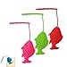 Feixiangge - Infusore per tè, in silicone, a forma di pesce, riutilizzabile, per tè, tè, tè, verde, accessori da cucina, 3 pezzi
