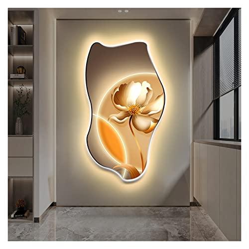 Peinture décorative d'entrée lumineuse salon grand format 86x150cm