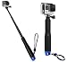 Produktbild MyGadget Action Kamera Teleskopstange Selfie Stick (wasserdicht) - Zubehör Stange mit Handgriff geeignet für GoPro Hero Black 8 7 6 5 4 3+ 3, Xiaomi Yi 4K - Blau