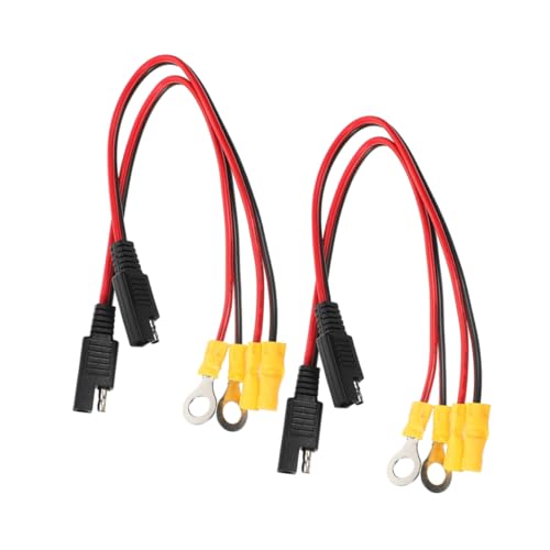 CHILDWEET 4pcs Trolling Motor Quick Connect Wire Connectors SAE Power Connectors for Boat and Rv Easy Tool Connection Aesthetic Design for Tidy Wiring Setup