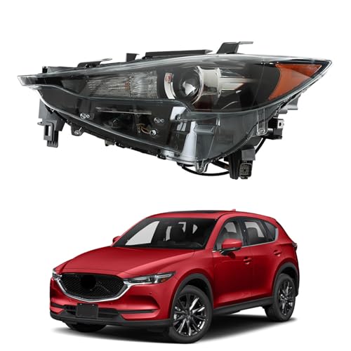 WFLNHB Driver Side Headlight Assembly Replacement for Mazda CX5 2017 2018 2019 2020 2021 Headlamp KL2J-51-040