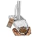 CKG Sand Scoop Metal Detector Shovel Stainless Steel for Beach Treasure Hunting Gold Siffer, Detecting Digger Tool 8 mm Round Holes