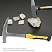 Joyzan Rock Pick, Carbon Steel Geology Brick Hammer with Pointed Tip Shock Reduction Grip Masonary Slate Tool for Geological Study Hounding Prospecting Mining Fossil Dig Masonry Related Geologist