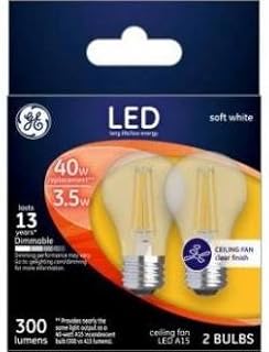 GE Lighting 234727 4W General Electric Fan Bulb Day Light - 300 lumens & Pack of 2