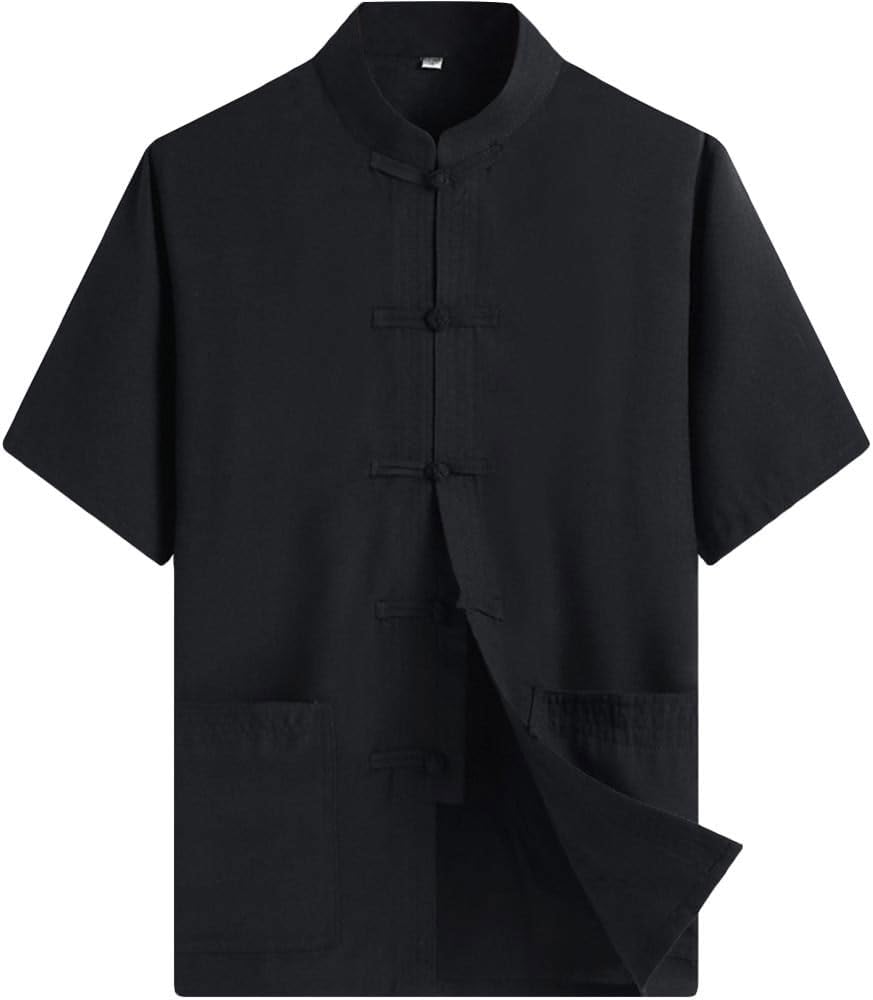 Chinese Clothing Tang Suit - Kung Fu Short Sleeve Shirt for Men