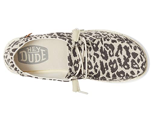 Hey Dude Women's Wendy Cheetah Grey Size 6 | Women's Shoes | Women's Slip On Shoes | Comfortable & Light-Weight #TOP23