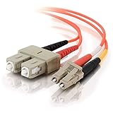 C2G / Cables To Go 33155 LC-SC  62.5/125 OM1 Duplex Multimode PVC Fiber Optic Cable, Orange (2 Meter)
