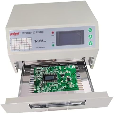 T962 Reflow Oven 110V, 800W Soldering Reflow Station, Infrared Preheat Soldering Station Temperature Range: 0 ° -280 ° C, Suitable for Electronic Digital and PCB Board Soldering — 사진 3