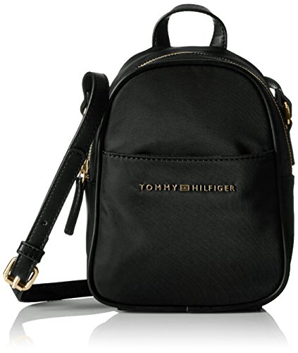Tommy Hilfiger Juliette Nylon Backpack Cross Body, Black, One Size