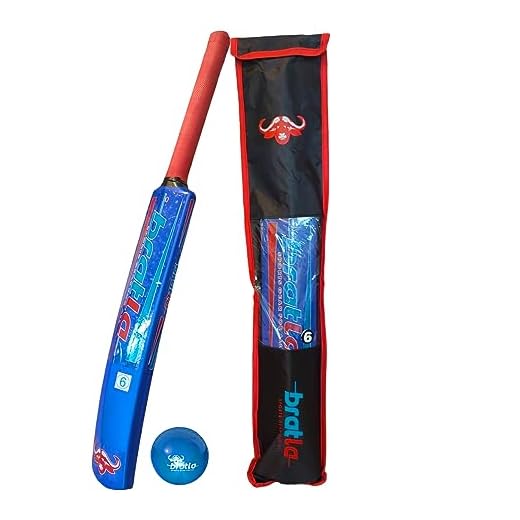 Cricket Best Buy CBB Cricket Kit - Blue Plastic Cricket Set for Kids & Adult for Beach & Backyard, Cricket Bat and Ball Set Contain Cricket Bat, Cricket Ball & Carry Bag Size 6