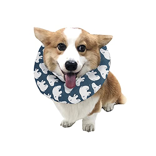 Image of HonourHope 1PC Adjustable Cat Recovery Collar Soft Pet Cone Collar Protective Cotton Comfy Dog Collar After Surgery Cat E-Collar Elizabethan Collars for Pets Kitten and Small Dogs