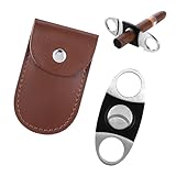 Edelstahl Zigarrenschneider Cigar Cutter mit Lederetui Den Meisten...