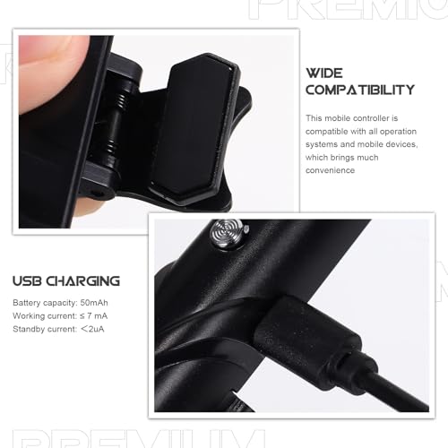 Controlador móvil MUCKLILY Modelo G con gatillos ajustables para smartphone negro 5
