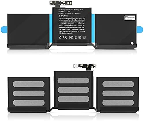 A1713 A1708 Battery, POWEROWL Replacement Laptop Battery for MacBook Pro 13-inch A1708 (Late 2016, Mid 2017) - [Li-Polymer 11.4V 54.5Wh 4781mAh - 24Months Warranty]-with Tools