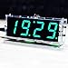 Produktbild Tonysa 4-stellige DIY Digital LED Uhr Kit,Idealer Digitaluhr Bausatz,DIY Elektronische Uhr Set für Elektronikliebhaber,Kompatibel mit Alarmfunktion/Timerfunktion/automatischer Anzeige(Grün)