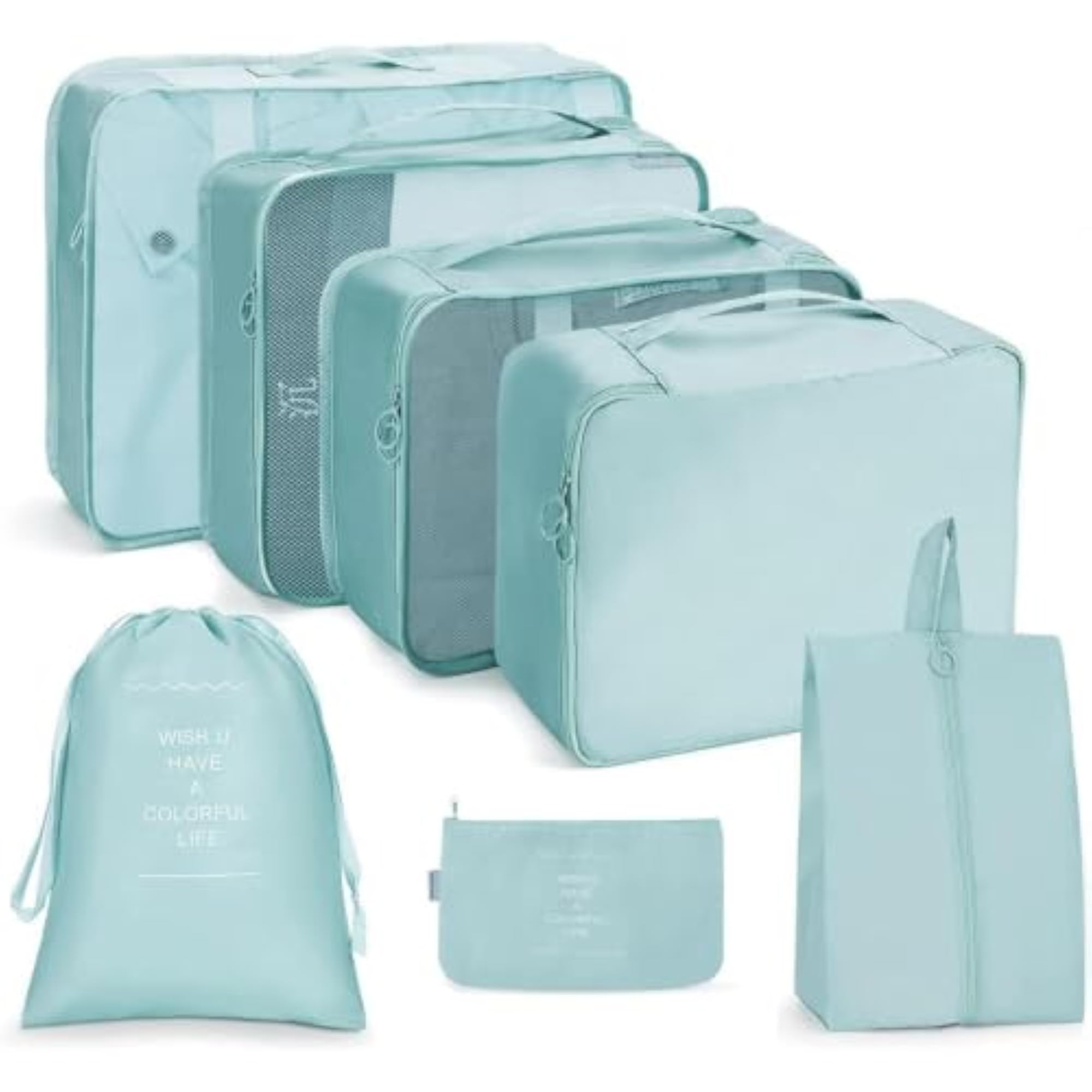 7 Pieces Space-Saving Packing Cube Set