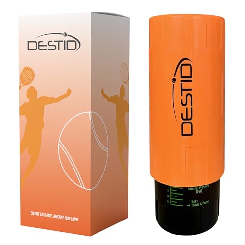DESTID - Bote Presurizador Pelotas de Padel y Tenis | Conserva La Presión De Tus Pelotas, Compresor Pelotas Tenis y Padel, Apto para Todo Tipo de Bolas (x3 Pelotas)