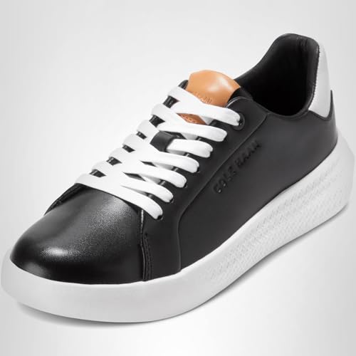 Cole Haan Cole Haan Women's Grand Hurrion Cup Lace-to-Toe Sneakers, Black/White/White, 8-B US