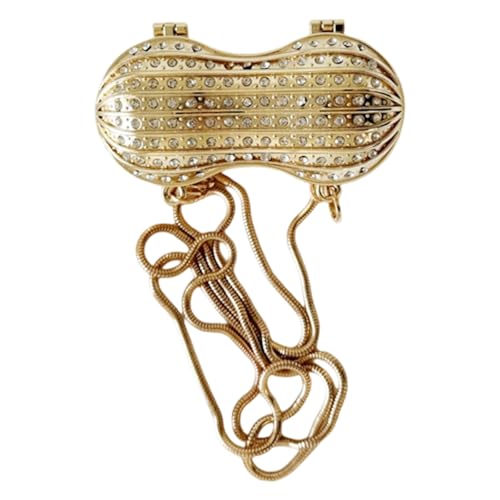 Crossbody Bag, Peanut-Shaped Crossbody Bag Cute Acrylic Shoulder Bags With Chain Strap (2 Colors)