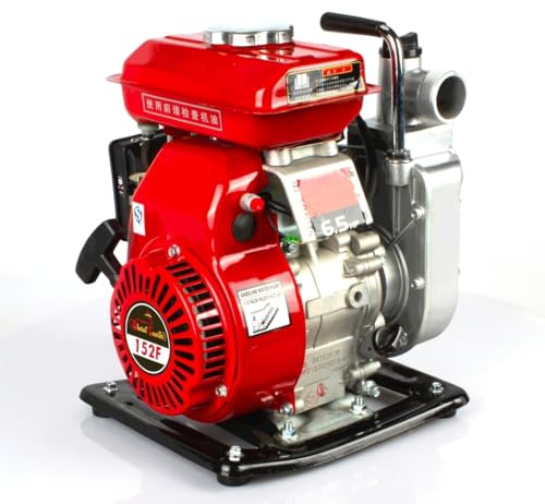 Image of Petrol Operated Agriculture Water Pump, Metal, 4-Stroke Air-Cooled Engine, for Irrigation (BS15)