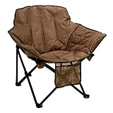 SUNNYFEEL Oversized Camping Chair for Adults Heavy Duty 500 LBS, Fully Padded Patio Chairs, Folding
