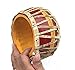 Dagar or Dogor Hand Drum Percussion Folk Instrument of Assam Goat Skin Cover