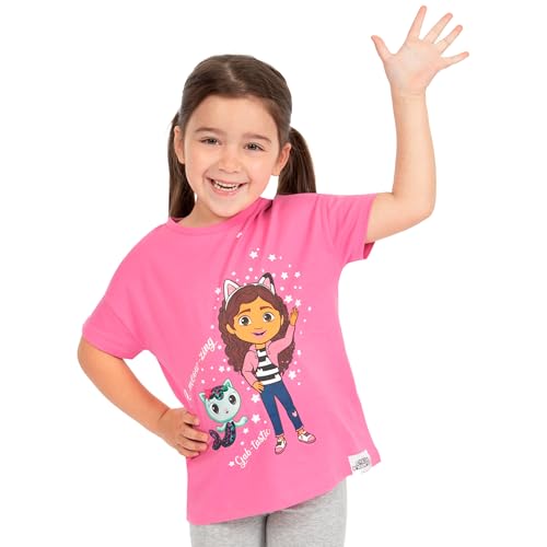 DreamWorks Gabbys Dollhouse Shirt | Girls T Shirt Gabby and Mercat | Girls T Shirts4