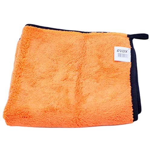 FLANELA DE MICROFIBRA LARANJA/PRETO 600GSM 40X40 EVOX