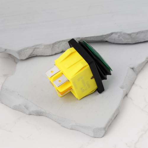 Miniatura 6 de Lt Easiyl Interruptor Basculante Bipolar De 30 A 78-184s Luz De Neón Verde 250 V Compatible Con Prince Castle La Tostadora De Pan