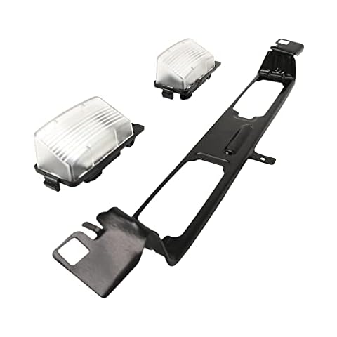 ASTAMOTOR 1 PCS Rear License Plate Lamp Bracket Frame + 2 PCS Full LED License Plate Lighting fit for Infiniti G35 G37 Replace# 96252-JL00A Cover