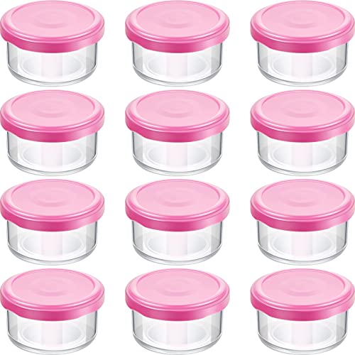 12 Pcs Small Glass Condiment Containers With Lids Glass Jars With Lids Salad Dressing Container To Go Glass Food Storage Containers Reusable Sauce Cups Mini Glass Jars For Picnic Travel 2.53 Oz #TOP16