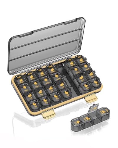 Acedada Weekly Pill Organizer 4 Times A Day...