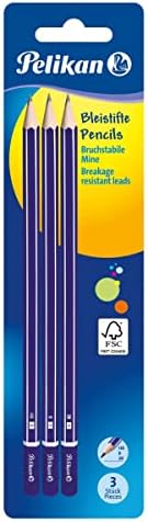 Pelikan 811132 ołówek z gumką, HB, sześciokątny, 10 sztuk