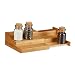 Produktbild Relaxdays, Natur Bambus Gewürzregal, 3 Ablagen, ausziehbar, natürliche Optik, feuchtigkeitsbeständig, HBT: 8x38,5x21cm, Standard