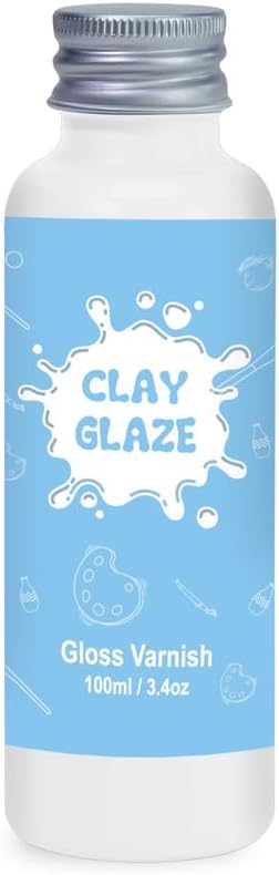 100ml Air Dry Clay Glaze,Air Dry Clay Varnish for Airdry Clay,Clay Varnish for Air Drying Clay Can Used to Prevent Clay Cracking, Scratches, and Wear,It Can Also Having a Glossy Glaze Effect (Gloss)
