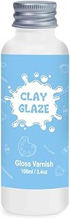 100ml Air Dry Clay Glaze, Clay Varnish for Air Drying Clay, Creating The Perfect Clay Craft,Clear Varnish for Craft Potter...