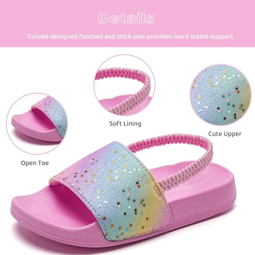 Image of WateLves Toddler Boys Girls Slides Sandals for Swim Beach Kids Water Shoes Casual Summer Slippers