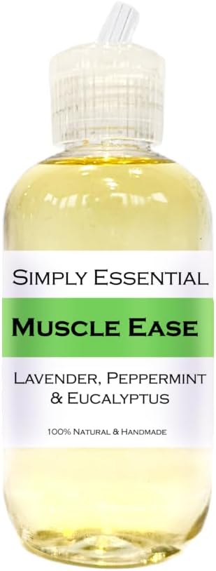 Muscle Ease Massage Oil with Lavender, Peppermint & Eucalyptus 100ml Relieve Sports Aches Pains and strains