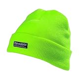(ヨーコ) Yoko 高視認 蛍光/夜光/安全 3Mシンサレート ハイビズニット帽 ニットキャップ ビーニーハット スキーハット 帽子 冬 (ワンサイズ) (ライム)