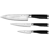 wmf yari Die langanhaltende Schärfe der Messer basiert auf dem mit 30° besonders spitzen Schneidwinkel und ist aufgrund der hohen Härte des Klingenkerns besonders lang anhaltend