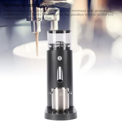 Cosiki Electric Coffee Grinder, Rechargeable Anti Static Coffee Bean Grinder with 60 Grind Settings and Memory Function, for Home Use and Portafilter Compatibility (685 Black) - 3