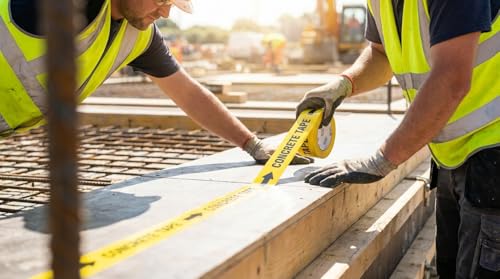 Image of (Pack Of 24 X 40 Meter Per Roll Shuttering Tape /Concrete tape /Bopp Tape Used In Slab For Construction Of Buildings & Multi Purpose Use (24, 40 Meter)